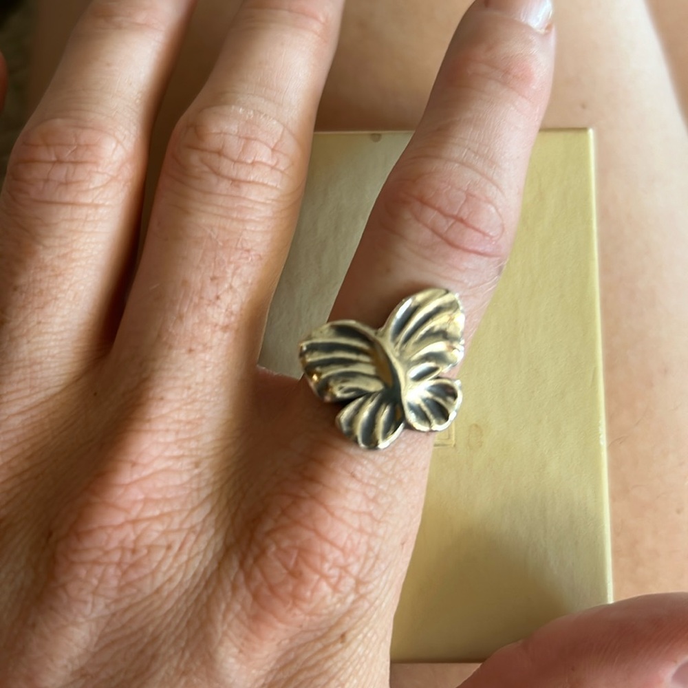 James Avery Leaf Butterfly *Retired* ring Sz 7.5